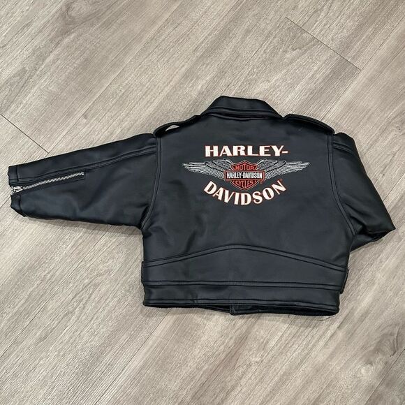 Vintage Harley-Davidson Black Leather Jacket - Picture 2 of 9